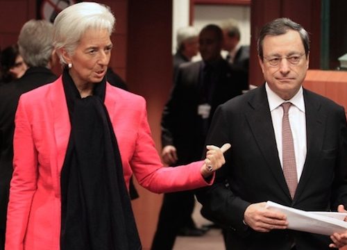 Deflazione: scontro BCE-FMI