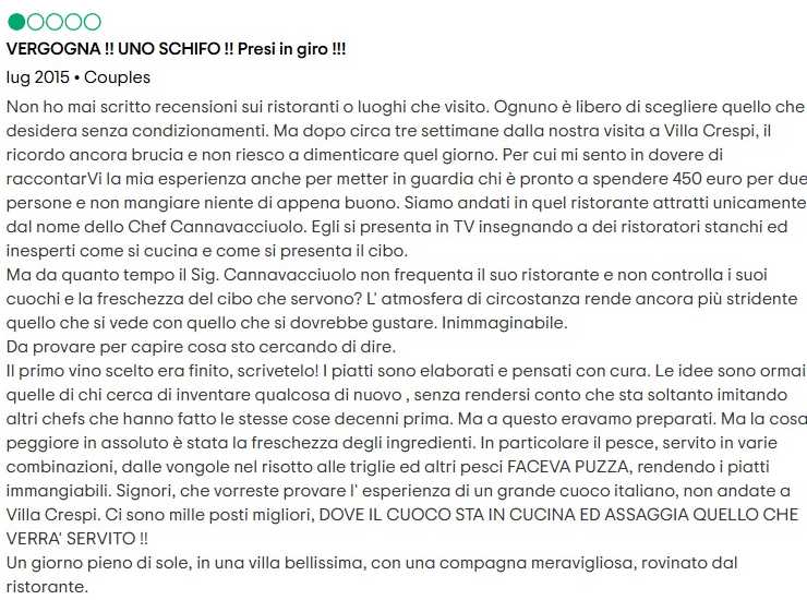 antonino cannavaciuolo e la figuraccia