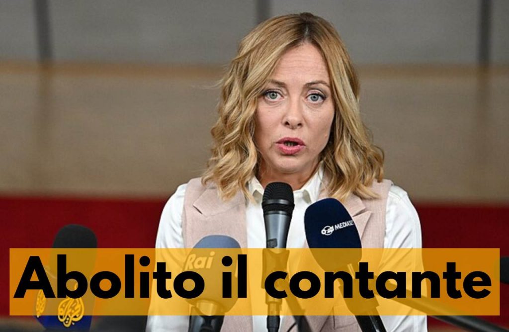 meloni giorgia contanti