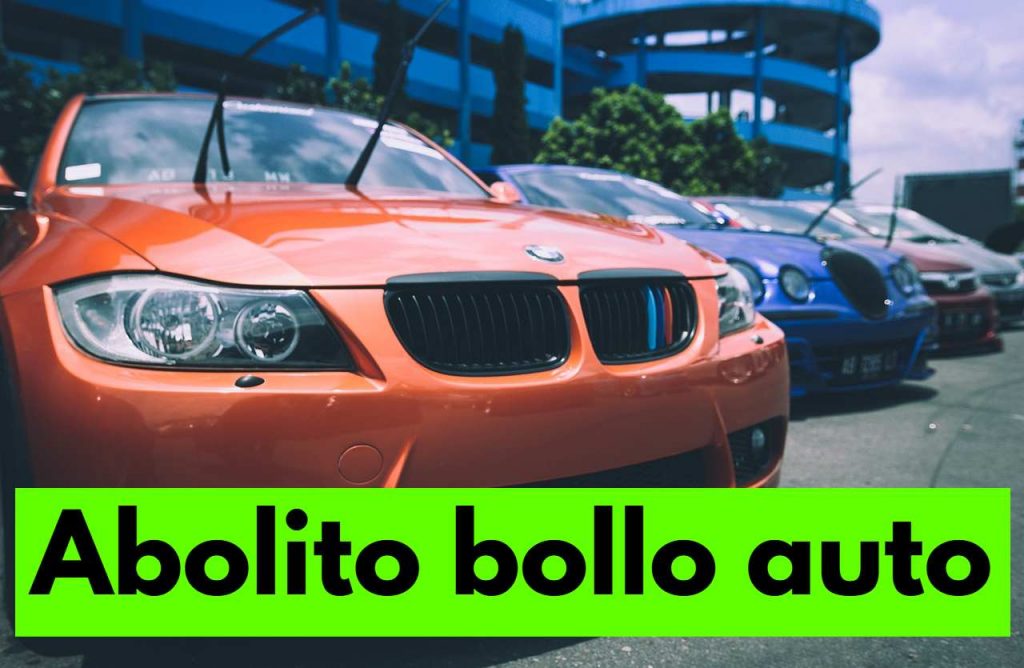 bollo auto esenzione