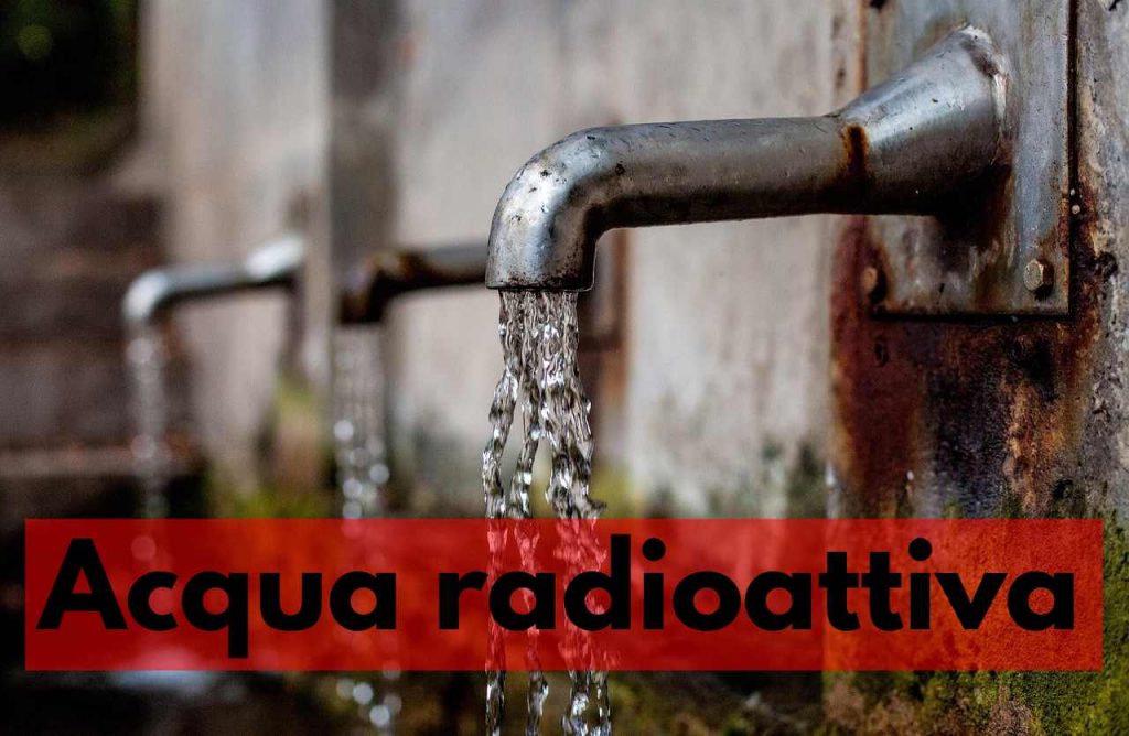 acqua radioattiva