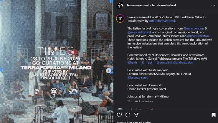 Terraforma Exo 2025, il programma di Milano - pianoinclinato.it - 20250625