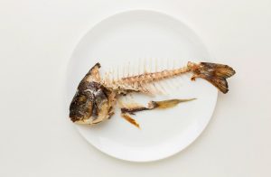 lische di pesce fritte