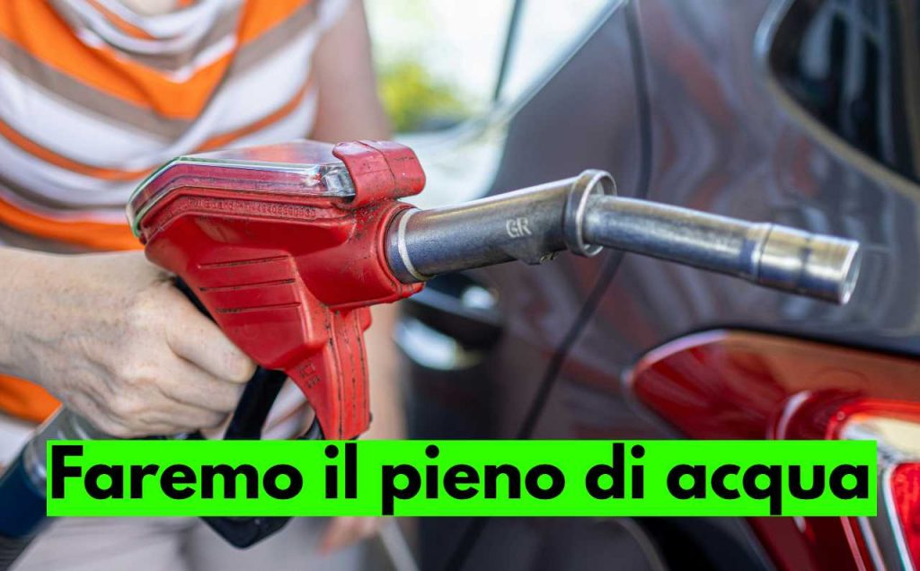 benzina con acqua