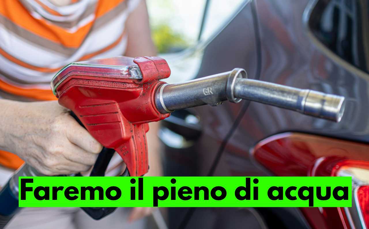 benzina con acqua