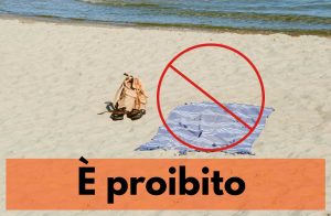 telo spiaggia proibito